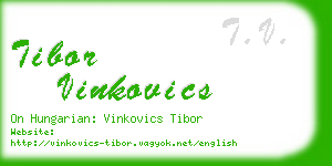 tibor vinkovics business card